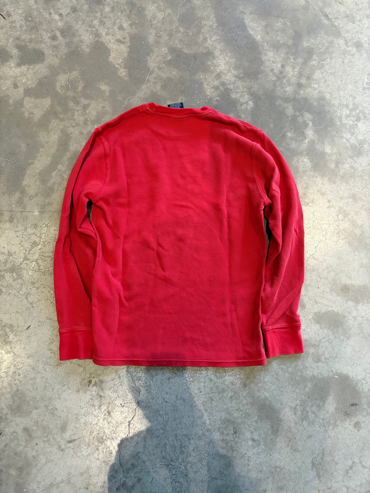 (S) Polo RL Red Thermal Knit