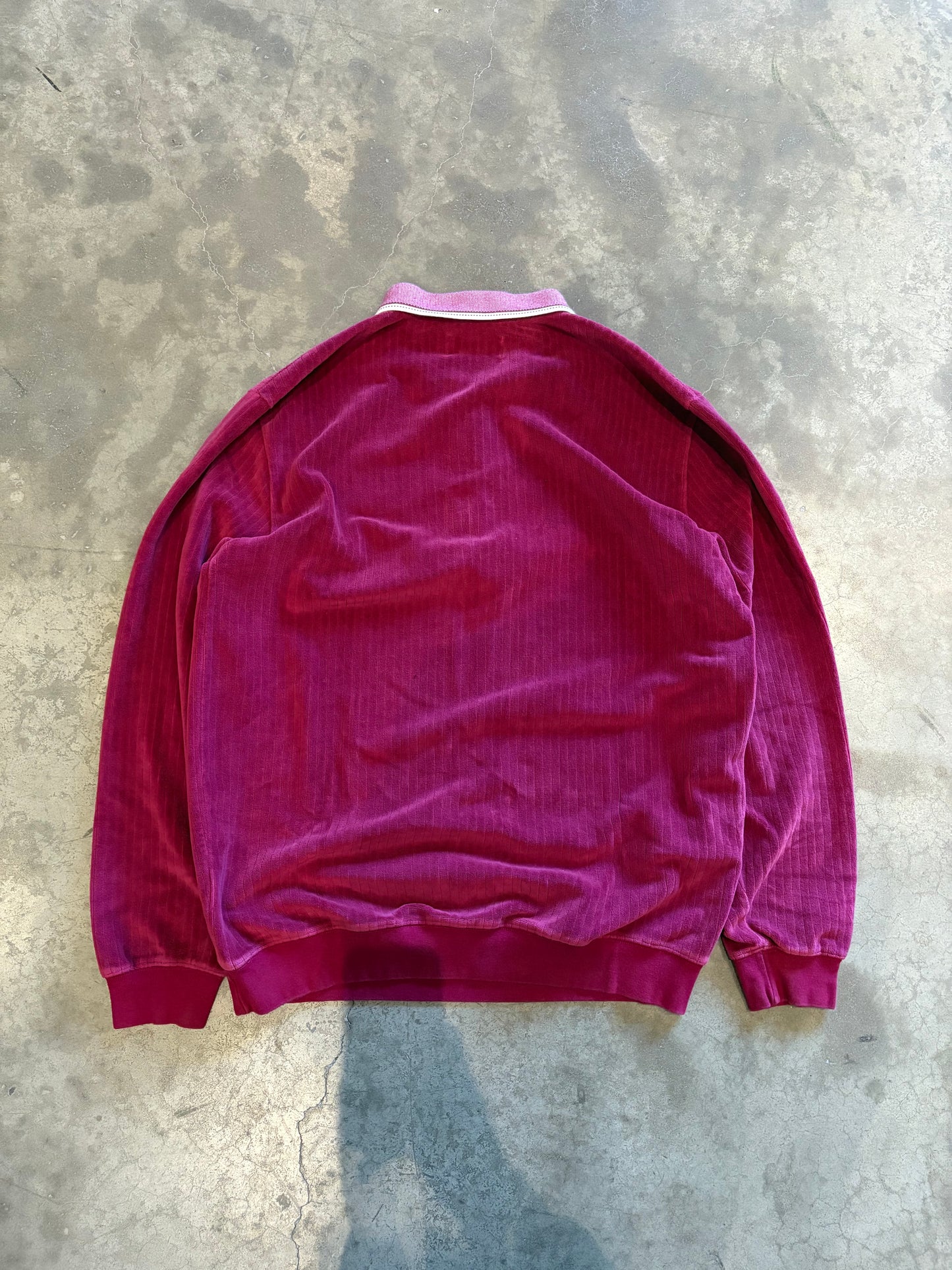 (XL) Palace Velvet Polo Long Sleeves