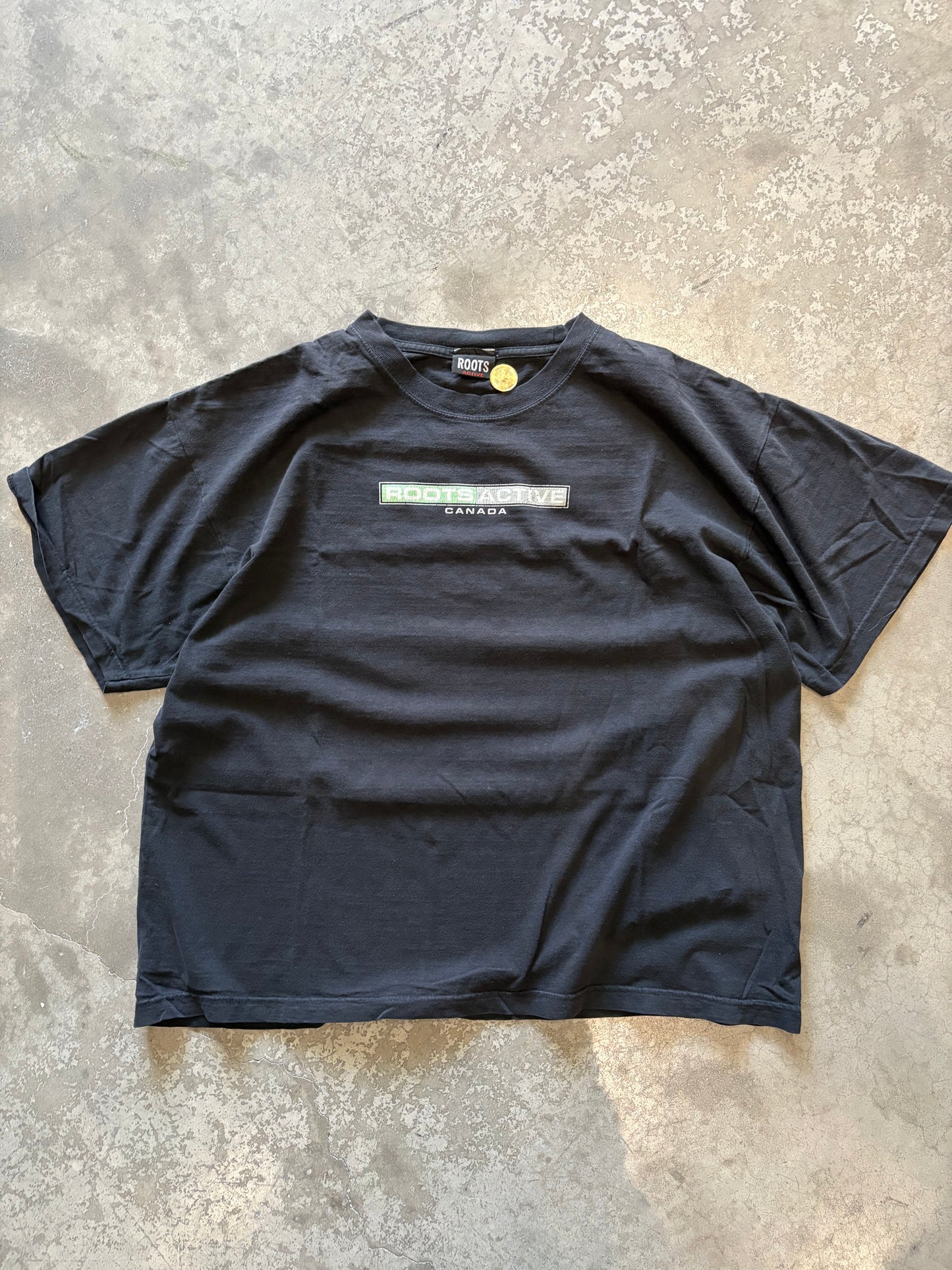 (L) Roots Box Logo Tee