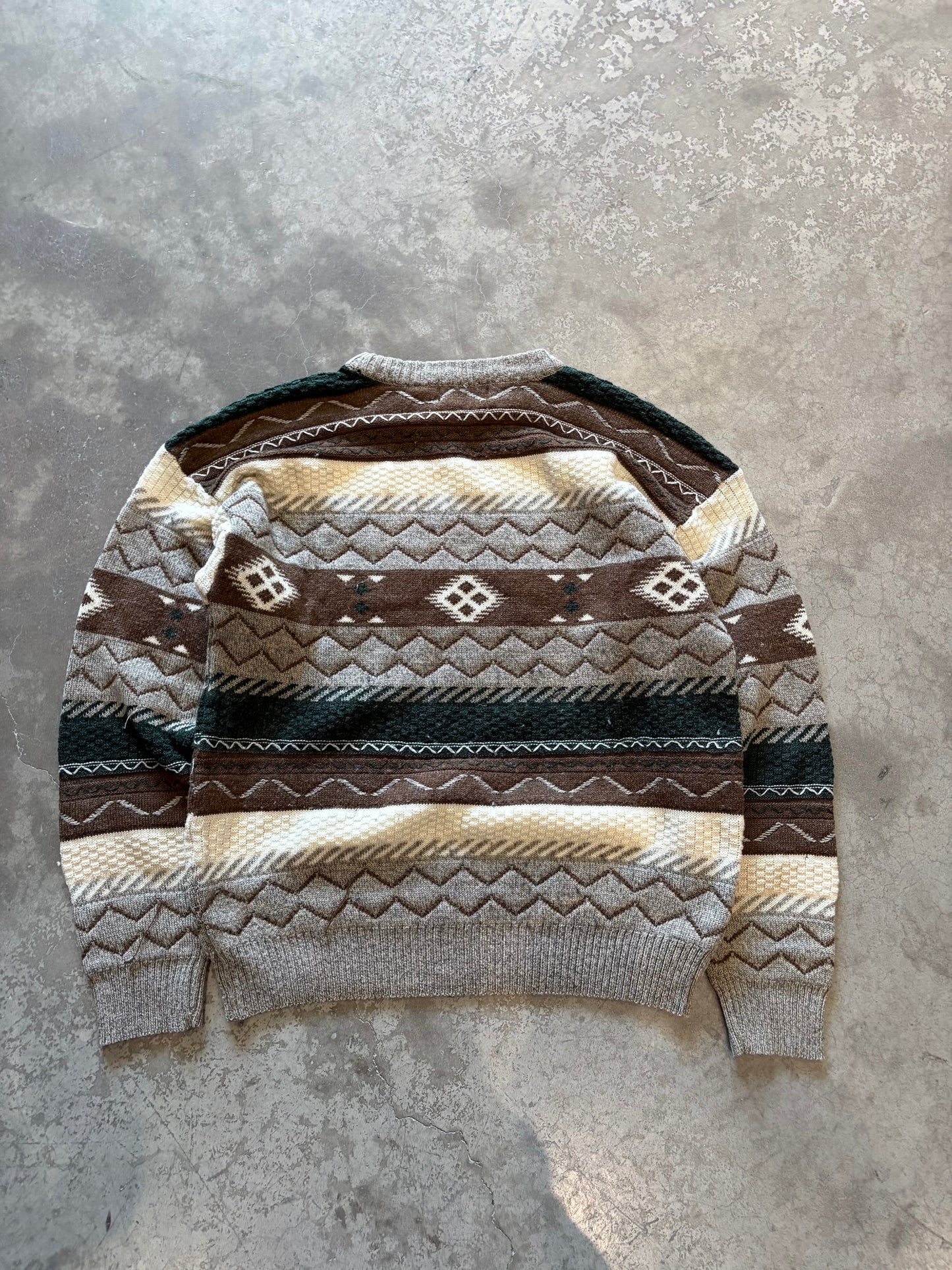 (M) Earth Tones Knit