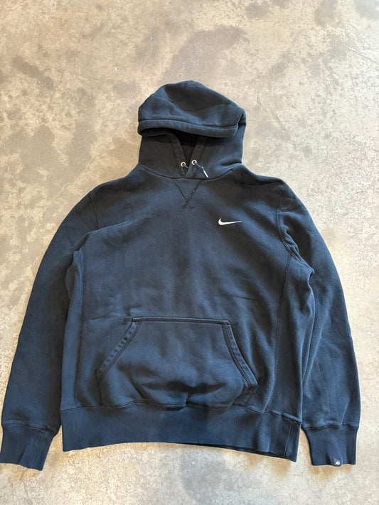 (L) Nike Spellout Black Hoodie