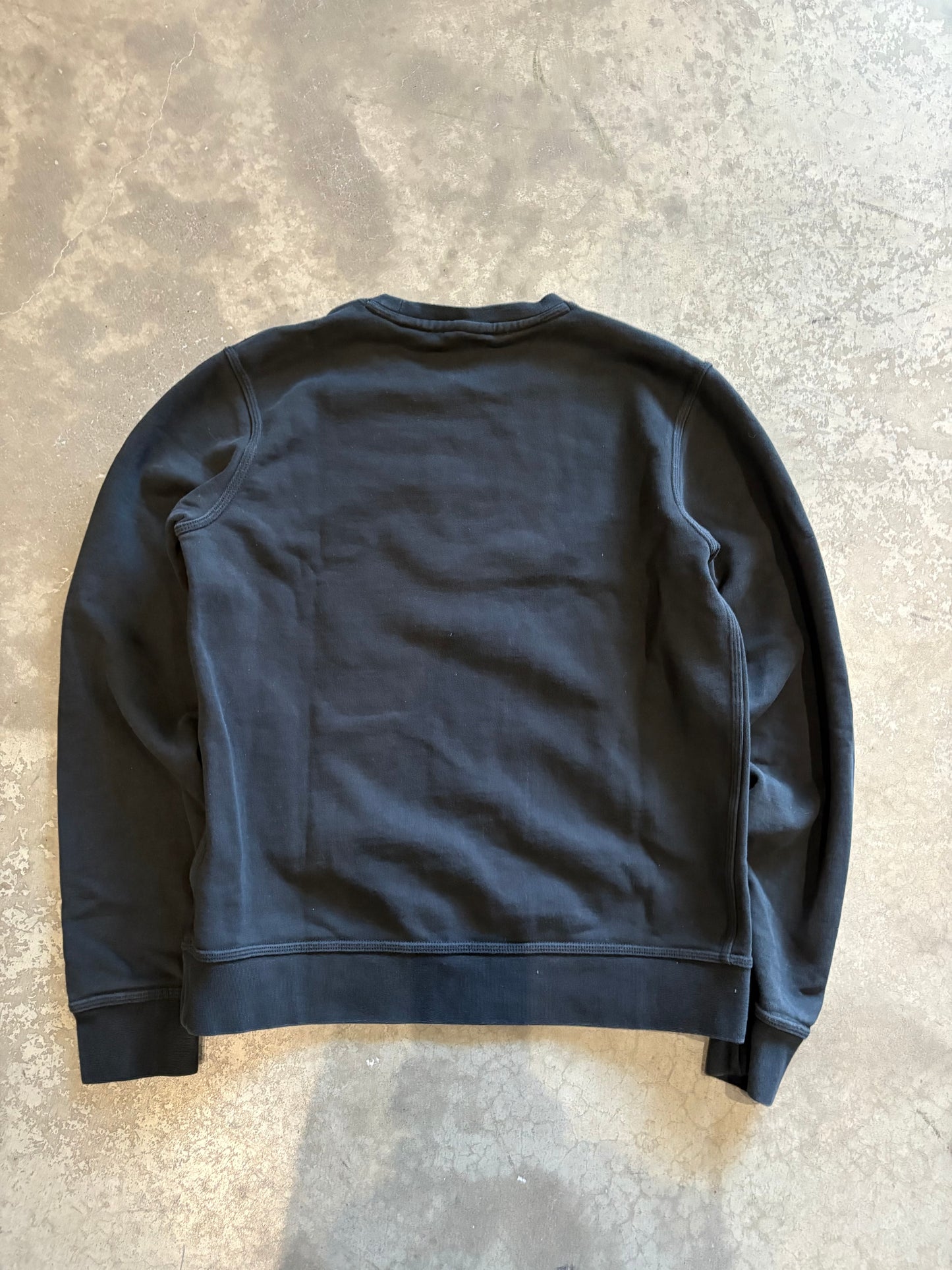 (M) Nike Swoosh Black Crewneck