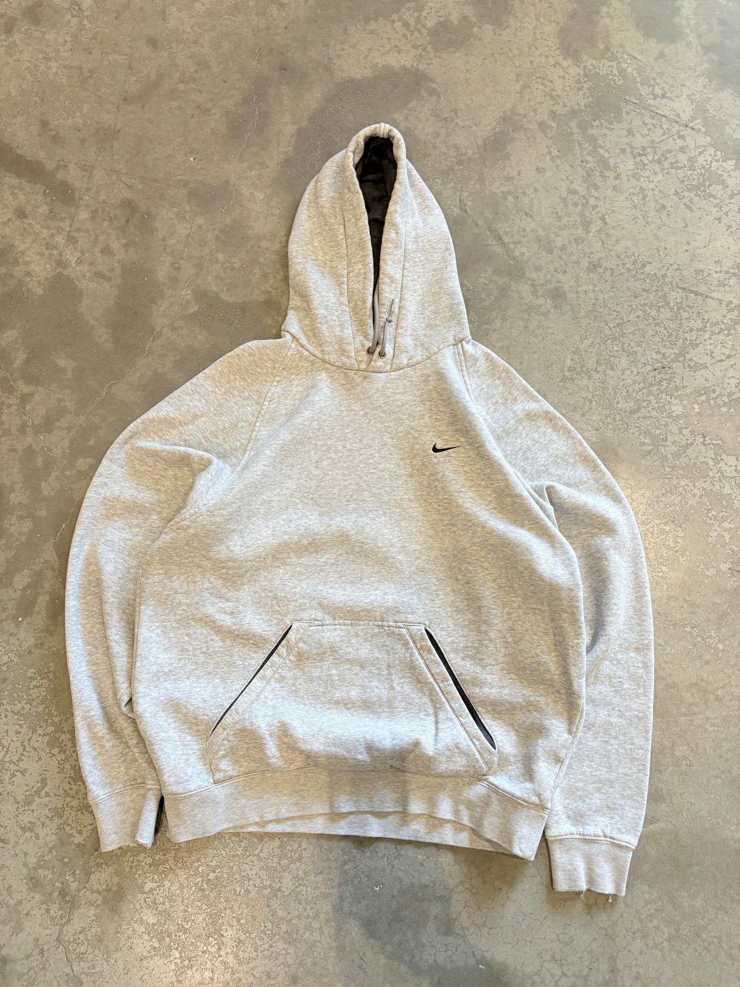 (M) Nike Swoosh Grey Hoodie