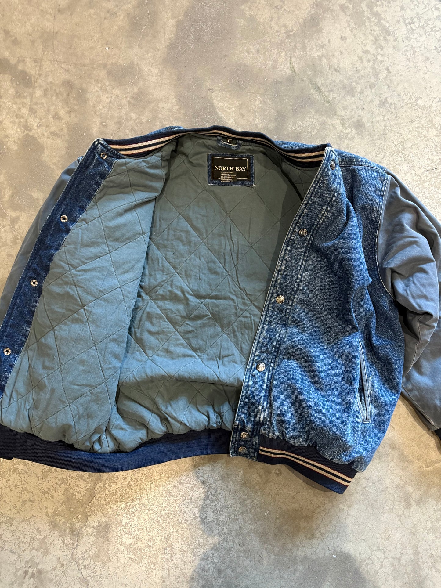 (L) North End Jeans Varsity Jacket