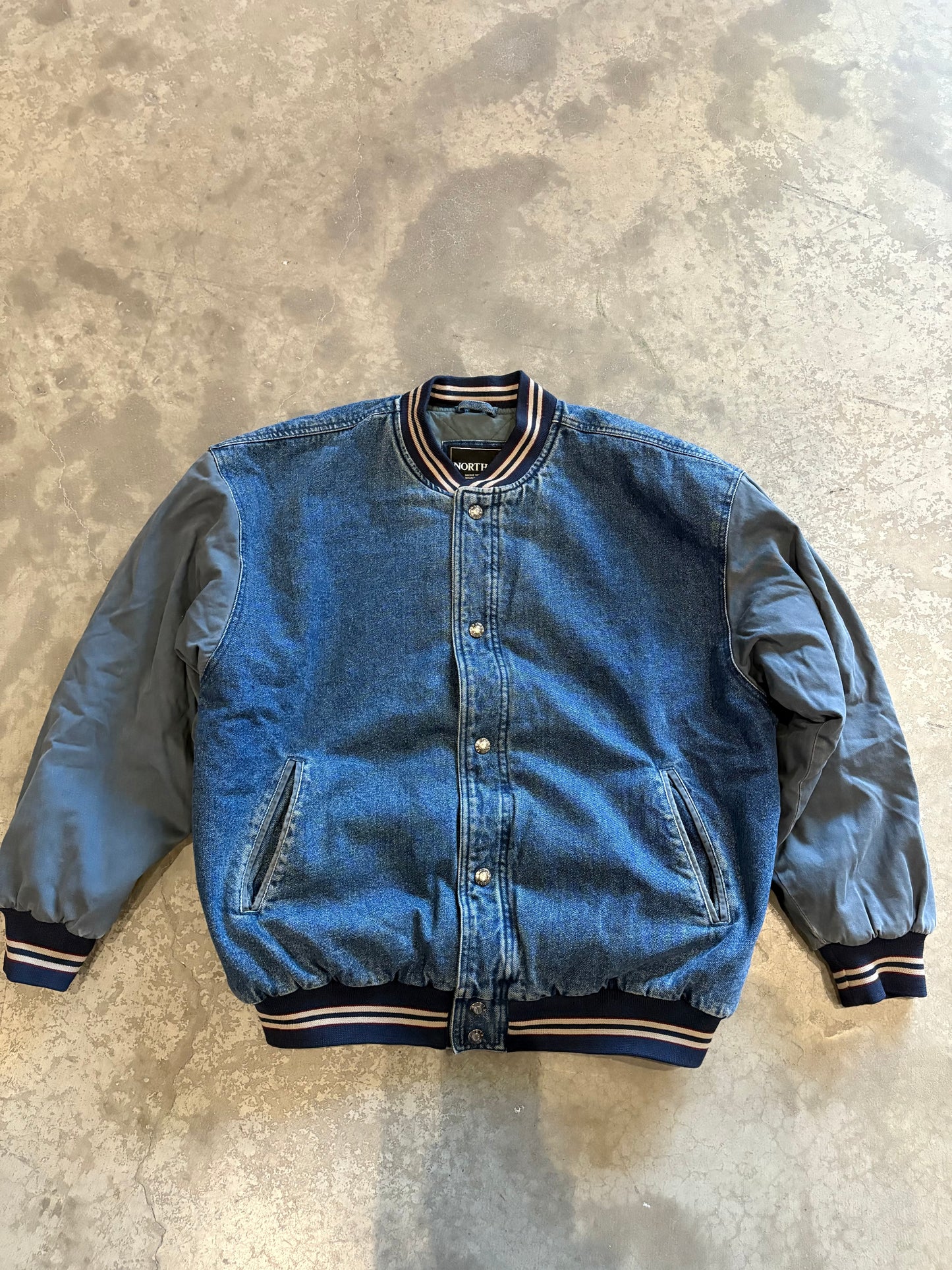 (L) North End Jeans Varsity Jacket