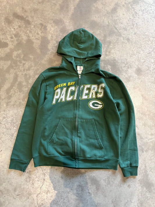 (L) Packers Zip Up Hoodie