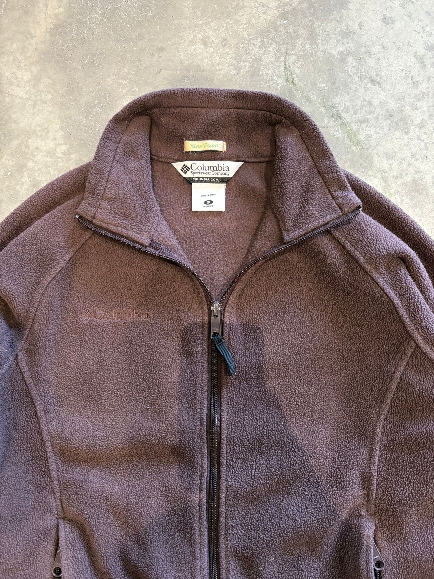 (S) Columbia Burgundy Fleece